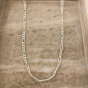 925 Sterling Silver Flat Link Necklace Stacking Layer Necklace